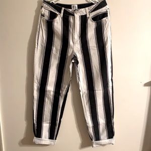 Striped BDG High Waisted ‘Mom’ Jeans